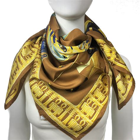 hermes brown silk scarf|Hermes silk scarf price guide.